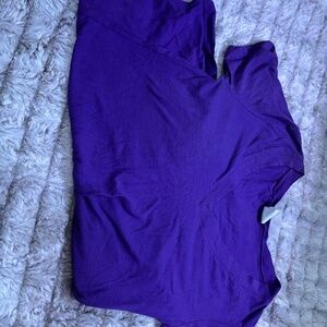 Purple V Neck Shirt
